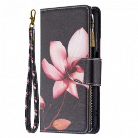 Κάλυμμα Xiaomi Redmi 10 Τσέπη Με Φερμουάρ Λουλουδιών
