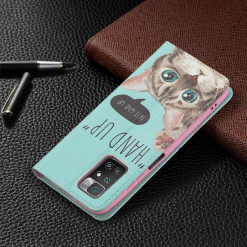 θηκη κινητου Xiaomi Redmi 10 Θήκη Flip Χέρι Ψηλά