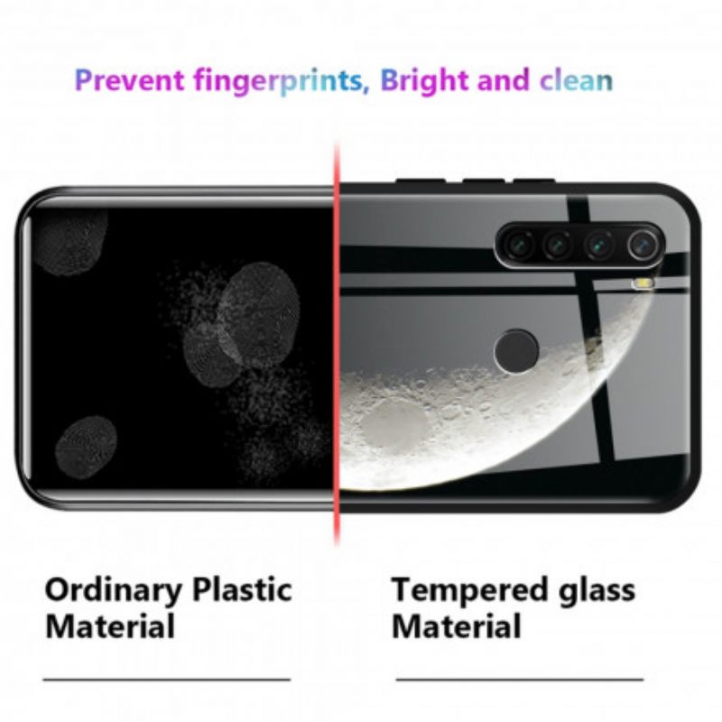 Θήκη Xiaomi Redmi 10 Γάτα Από Σκληρυμένο Γυαλί Και Πεταλούδες Στο Διάστημα