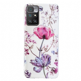 Θήκη Xiaomi Redmi 10 Μαρμάρινα Λουλούδια