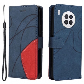 Θήκη Flip Honor 50 Lite Δίχρωμο Signature Faux Leather