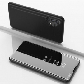 θηκη κινητου Samsung Galaxy A32 4G Καθρέφτης Και Συνθετικό Δέρμα