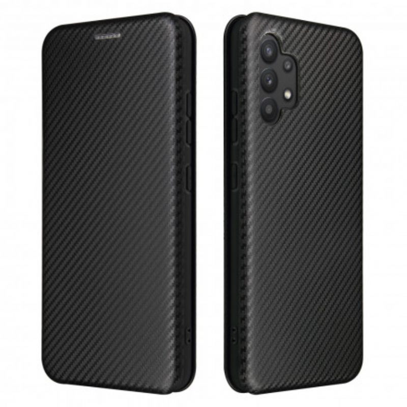 θηκη κινητου Samsung Galaxy A32 4G Θήκη Flip Ίνα Άνθρακα