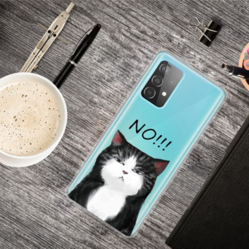 Θήκη Samsung Galaxy A32 4G Η Γάτα Που Λέει Όχι