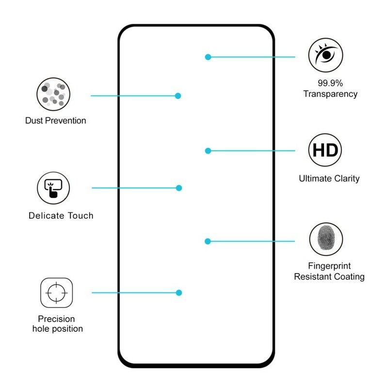 Προστασία Από Σκληρυμένο Γυαλί Για Samsung Galaxy A90 / A80 Hat Prince