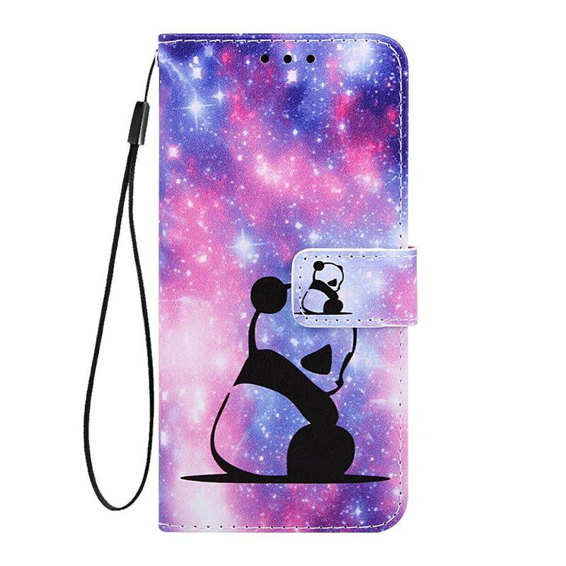 Θήκη Flip Samsung Galaxy A90 / A80 Panda Galaxy