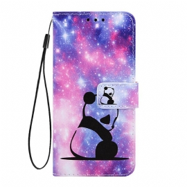 Θήκη Flip Samsung Galaxy A90 / A80 Panda Galaxy