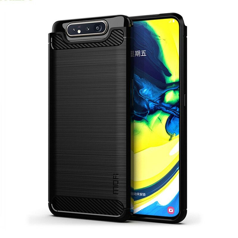 θηκη κινητου Samsung Galaxy A90 / A80 Mofi Brushed Carbon Fiber