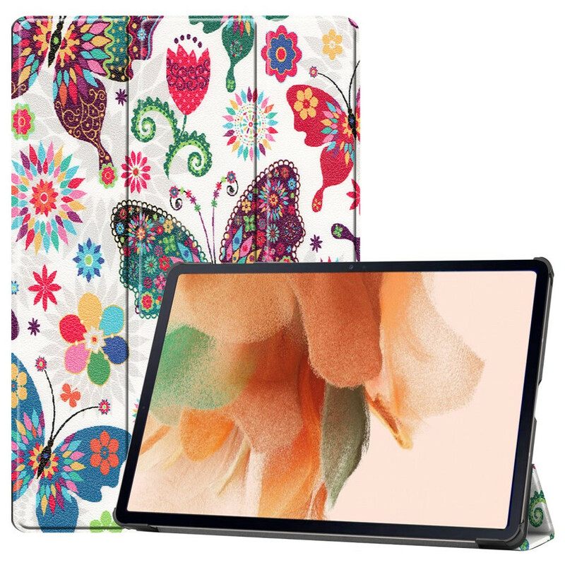 θηκη κινητου Samsung Galaxy Tab S7 FE Βάση Γραφίδας Vintage Flowers