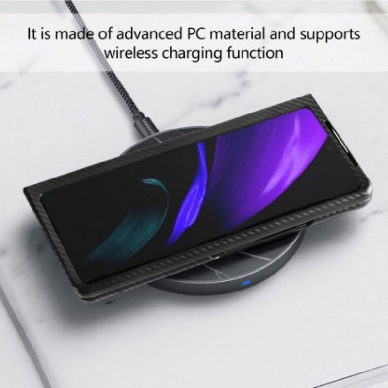 θηκη κινητου Samsung Galaxy Z Fold 2 Υφή Με Υποστήριξη Hands Free