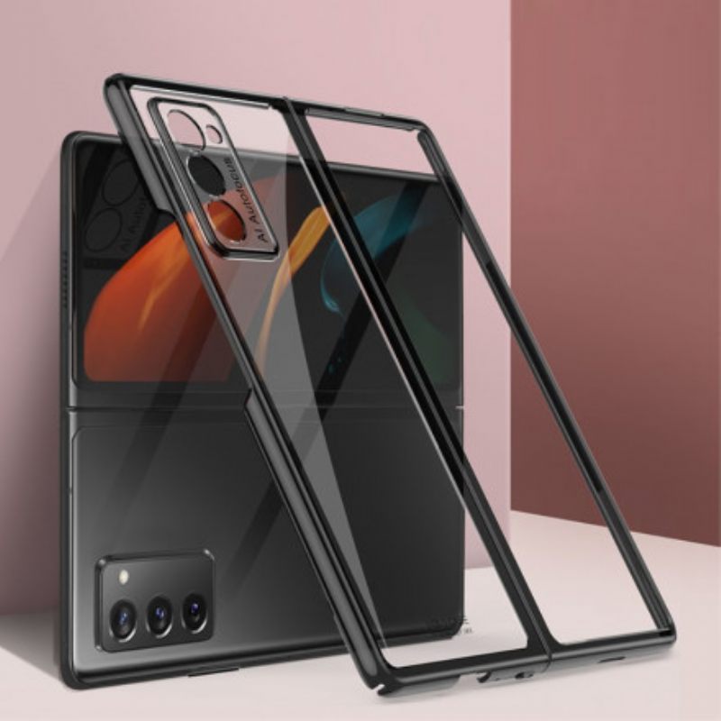 Θήκη Samsung Galaxy Z Fold 2 Διαφανείς Μεταλλικές Άκρες Gkk