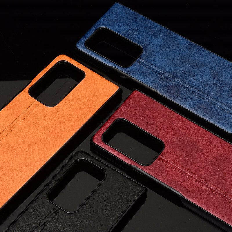 Θήκη Samsung Galaxy Z Fold 2 Εφέ Δέρματος Ραφής