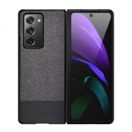 Θήκη Samsung Galaxy Z Fold 2 Faux Δέρμα Και Ύφασμα