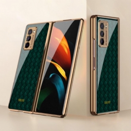 Θήκη Samsung Galaxy Z Fold 2 Gkk Woven Design Tempered Glass
