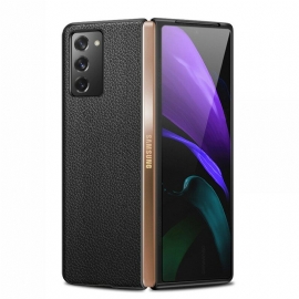 Θήκη Samsung Galaxy Z Fold 2 Γνήσιο Δέρμα Litchi