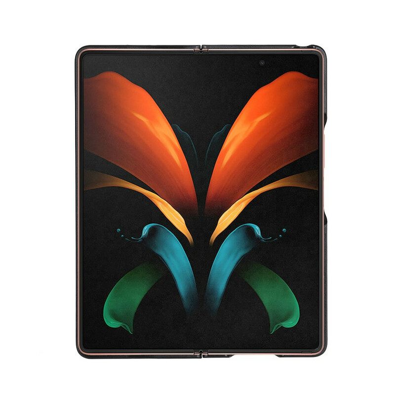 Θήκη Samsung Galaxy Z Fold 2 Γνήσιο Δέρμα Litchi Με Υφή