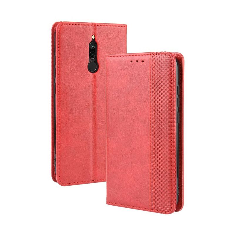 θηκη κινητου Xiaomi Redmi 8 Θήκη Flip Στυλιζαρισμένο Vintage Δερμάτινο Εφέ