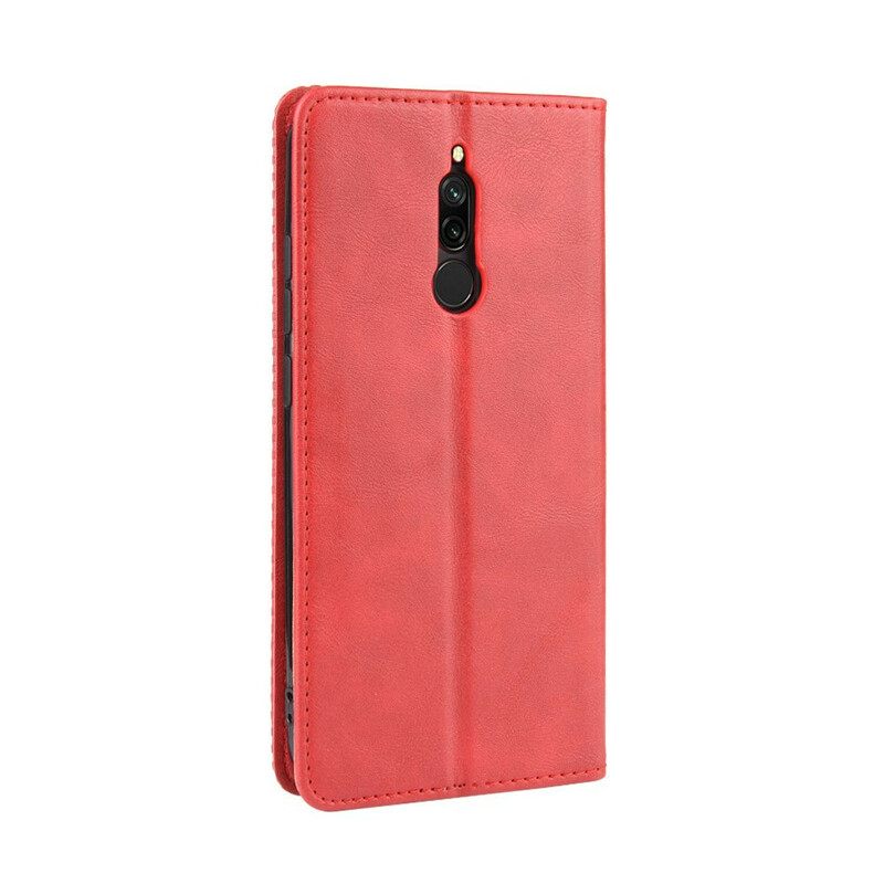 θηκη κινητου Xiaomi Redmi 8 Θήκη Flip Στυλιζαρισμένο Vintage Δερμάτινο Εφέ