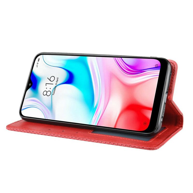 θηκη κινητου Xiaomi Redmi 8 Θήκη Flip Στυλιζαρισμένο Vintage Δερμάτινο Εφέ