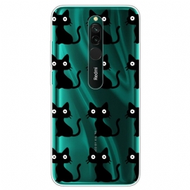 Θήκη Xiaomi Redmi 8 Πολλαπλές Μαύρες Γάτες