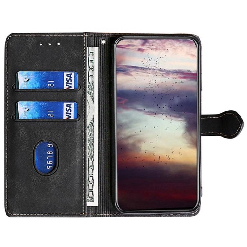 Δερματινη Θηκη Realme 14 Pro 5g Δίχρωμο Φλοράλ