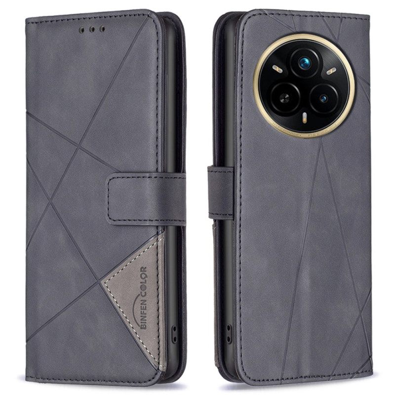 Δερματινη Θηκη Realme 14 Pro 5g Γεωμετρικό Σχέδιο Binfen Color
