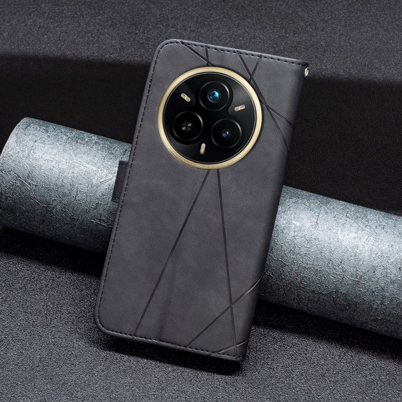 Δερματινη Θηκη Realme 14 Pro 5g Γεωμετρικό Σχέδιο Binfen Color