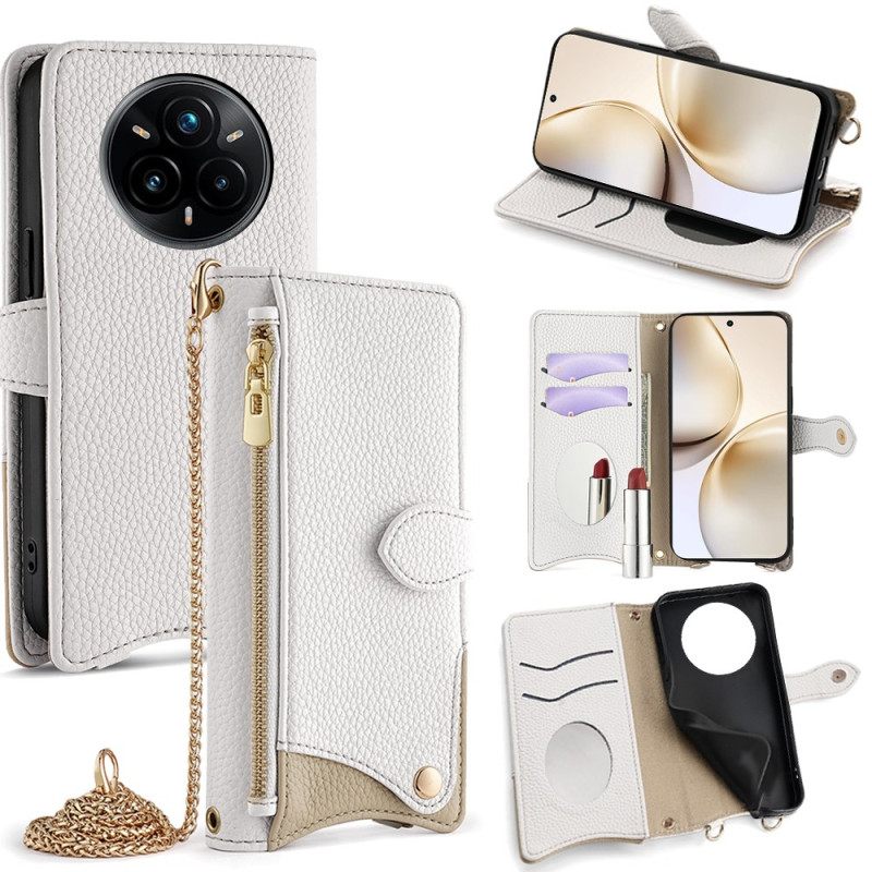 Δερματινη Θηκη Realme 14 Pro 5g Πορτοφόλι Και Αλυσίδα