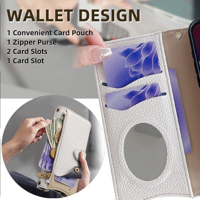 Δερματινη Θηκη Realme 14 Pro 5g Πορτοφόλι Και Αλυσίδα