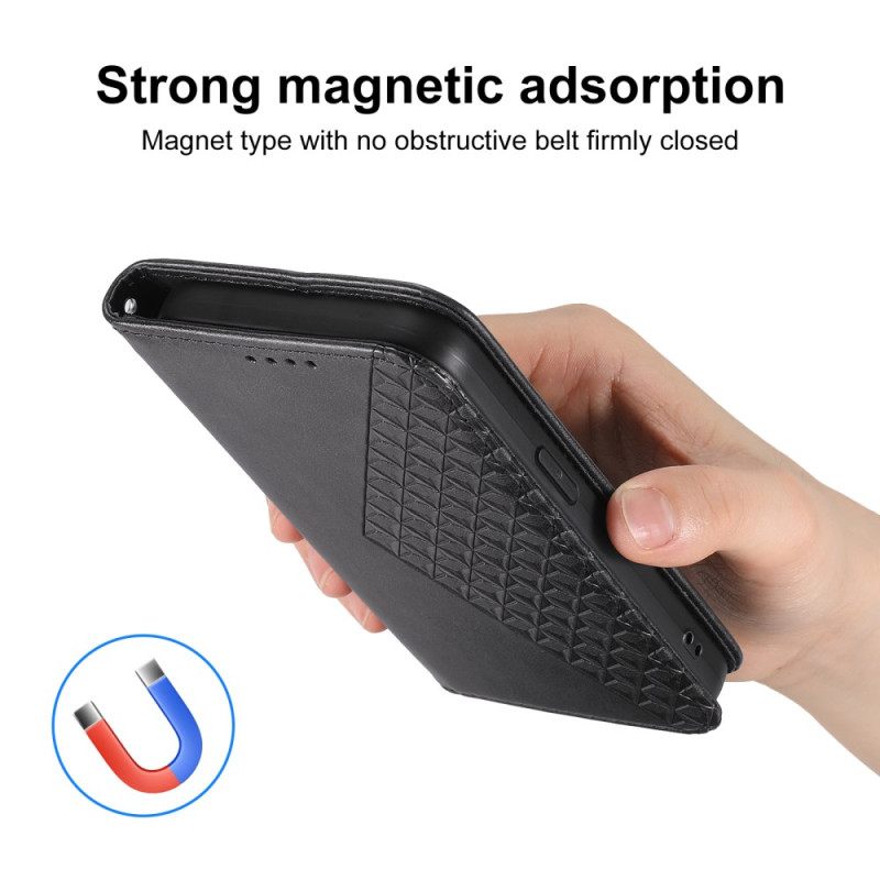 Δερματινη Θηκη Realme 14 Pro 5g Θήκες Κινητών Σχέδιο Με Υφή Και Λουράκι Με Κούμπωμα Αστακού