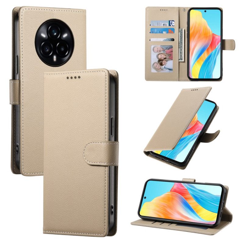 Θηκη Κινητου Realme 14 Pro 5g Απλό Εφέ Δέρματος Με Λουράκι