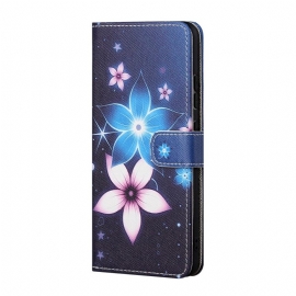 δερματινη θηκη Samsung Galaxy M52 5G Φωτεινά Λουλούδια