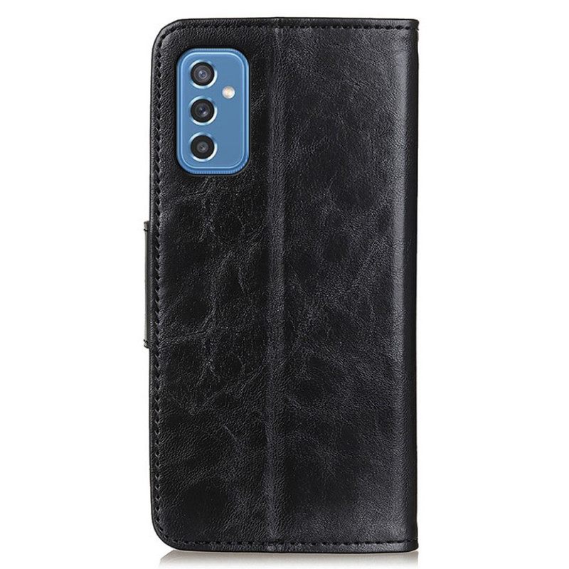 Κάλυμμα Samsung Galaxy M52 5G Δερμάτινο Σπαστό Κούμπωμα