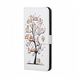 Κάλυμμα Samsung Galaxy M52 5G με κορδονι Γάτες Σε Δέντρα Με Λουριά