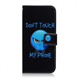 Θήκη Flip Samsung Galaxy M52 5G Μην Αγγίζετε Το Τηλέφωνό Μου Μπλε