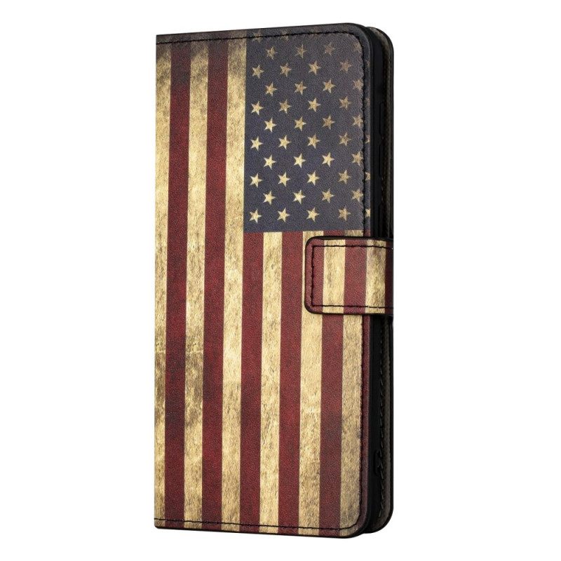 Κάλυμμα iPhone 14 Vintage Αμερικανική Σημαία