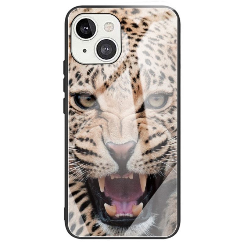 Θήκη iPhone 14 Leopard Tempered Glass