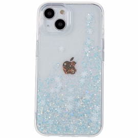 Θήκη iPhone 14 Νιφάδες Γκλίτερ