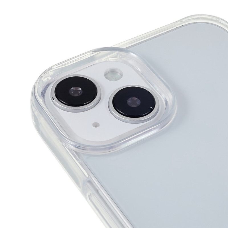 θηκη κινητου iPhone 14 Διαφανές Με Έγχρωμο Κορδόνι