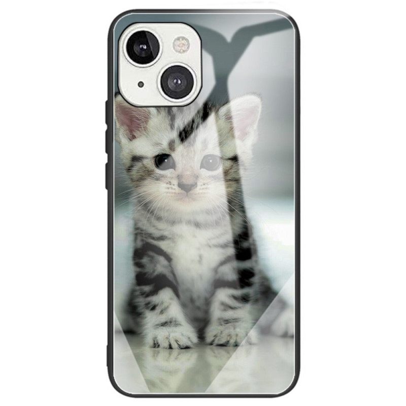 θηκη κινητου iPhone 14 Kitten Tempered Glass