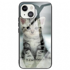 θηκη κινητου iPhone 14 Kitten Tempered Glass