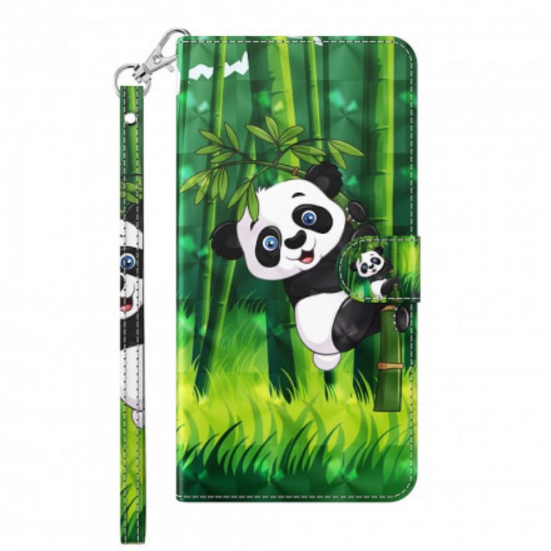Κάλυμμα Samsung Galaxy A32 5G Light Spot Panda Και Bamboo