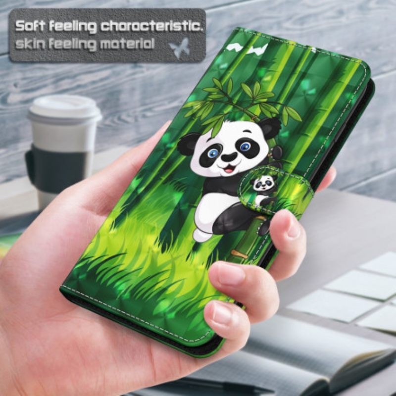 Κάλυμμα Samsung Galaxy A32 5G Light Spot Panda Και Bamboo