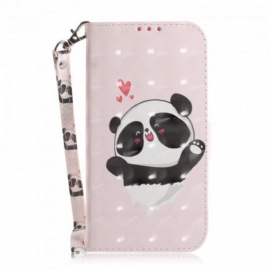 Κάλυμμα Samsung Galaxy A32 5G με κορδονι Panda Love With Strap