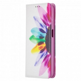 θηκη κινητου Samsung Galaxy A32 5G Θήκη Flip Λουλούδι Ακουαρέλας