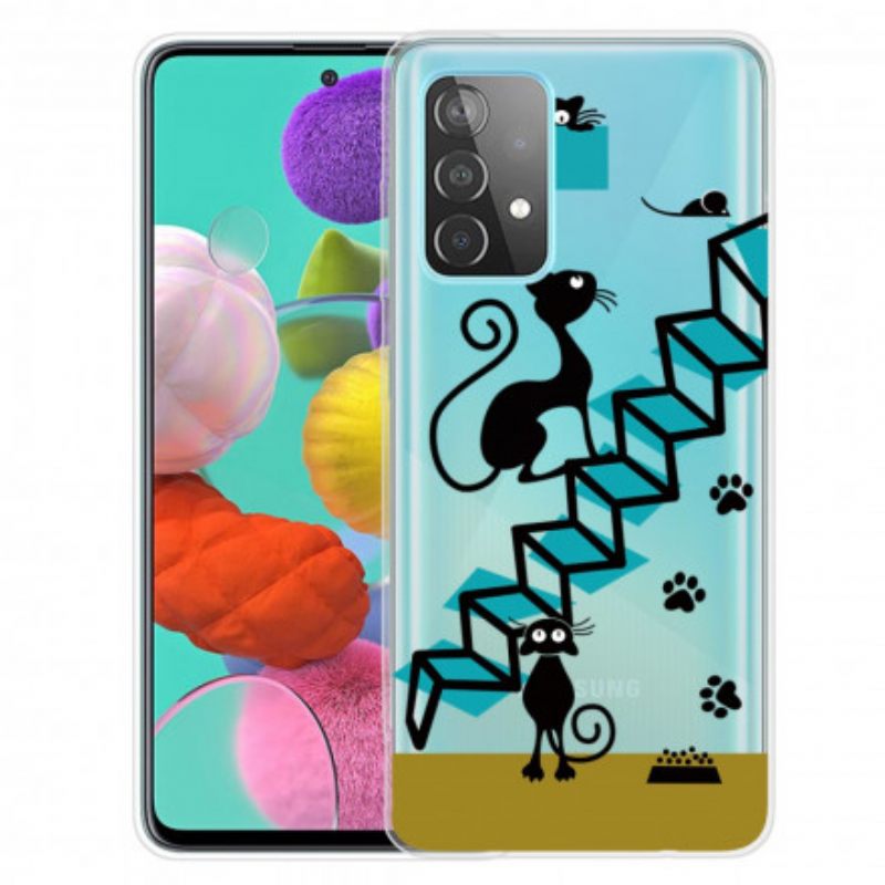 Θήκη Samsung Galaxy A32 5G Αστείες Γάτες