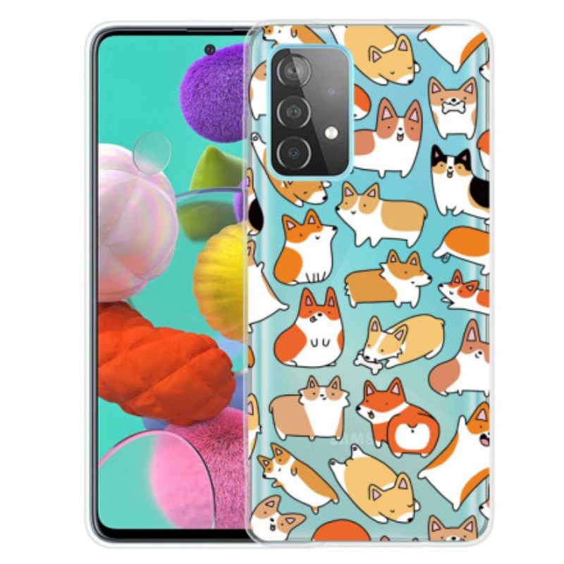 Θήκη Samsung Galaxy A32 5G Διαφανή Πολλαπλά Σκυλιά