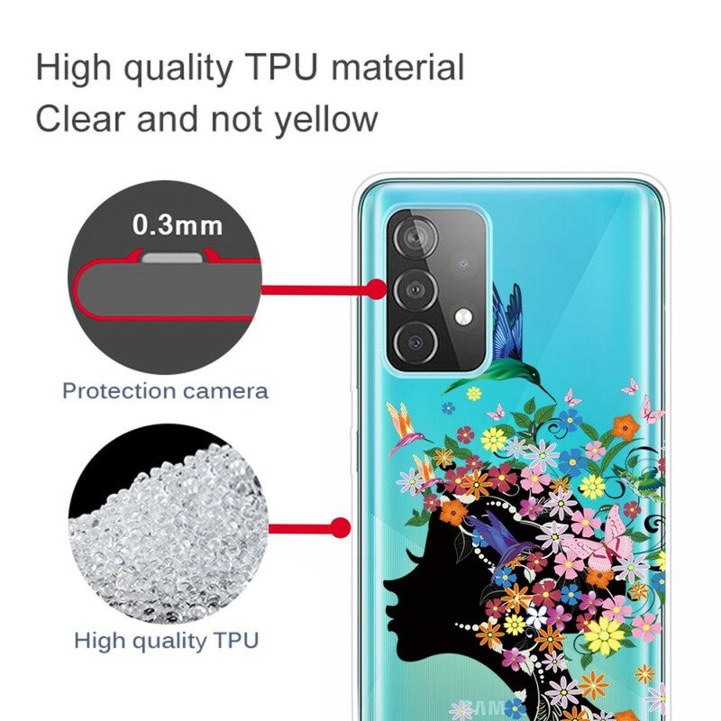Θήκη Samsung Galaxy A32 5G Όμορφο Κεφάλι Λουλουδιών
