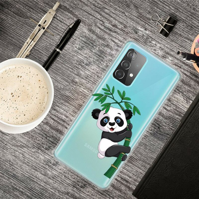 Θήκη Samsung Galaxy A32 5G Panda On Bamboo