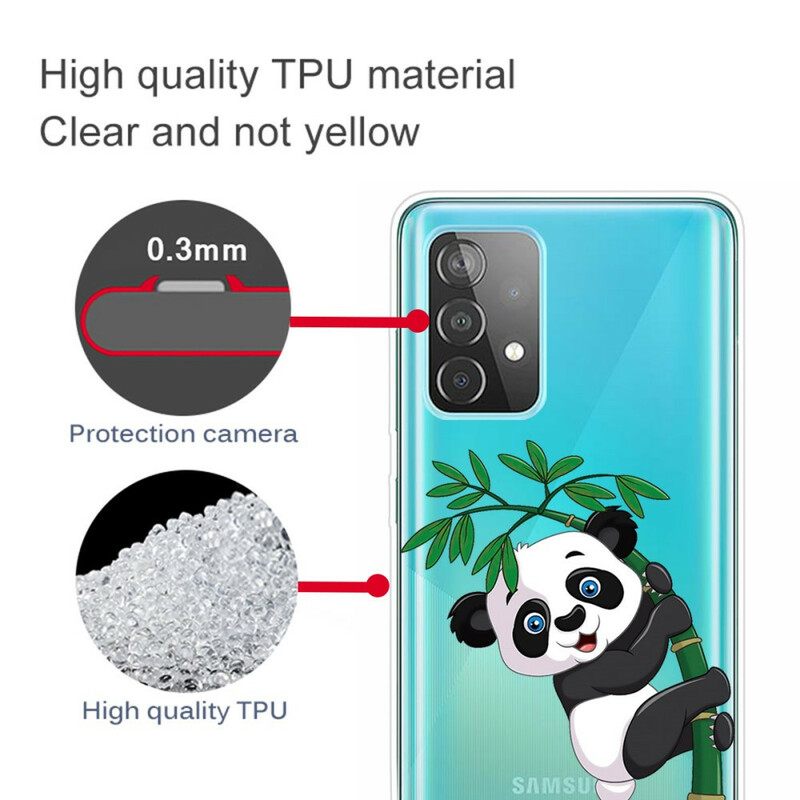 Θήκη Samsung Galaxy A32 5G Panda On Bamboo